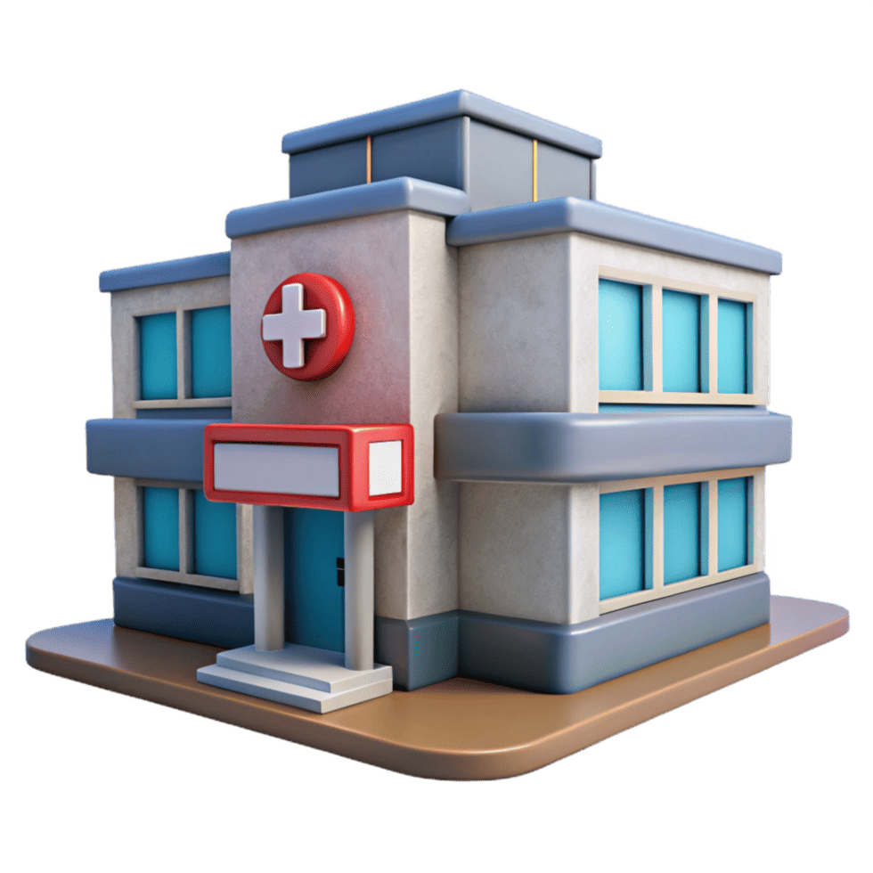 3d view of hospital